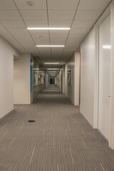 View of hallway in business building