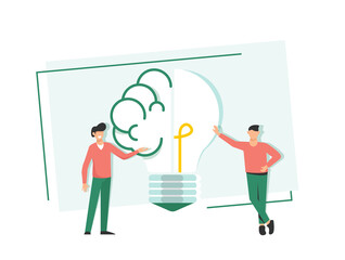 research,development plan,design idea,flat design icon vector illustration