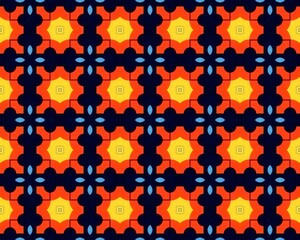 Seamless tile pattern in different colors
