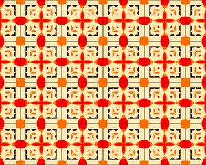 Obraz premium Abstract Geometric Pattern Seamless art illustration with orange color coral-colored,red, bronze-colored,rust-colored