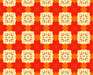 Fototapeta premium An Abstract Geometric Pattern Seamless art illustration with orange color coral-colored,red, bronze-