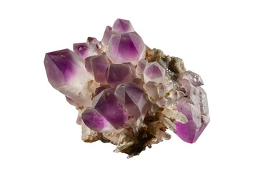 Amethyst purple crystal. The texture of precious and semi-precious stones.