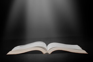 Book notes style vintage background, The idea of reading books, knowledge, and searching for new ideas, book bible.Concept