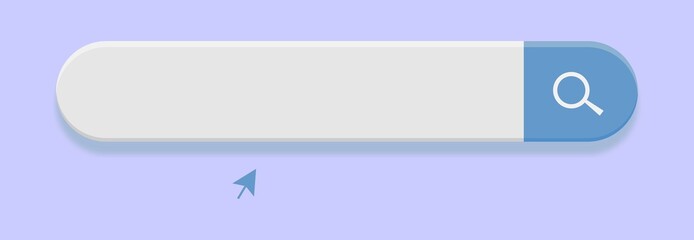 Obraz premium Search here. Search bar for ui. Search bar vector icons in flat design, isolated on transparent background. Vector illustration