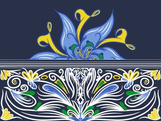 Mandala ornament creative work. Seamless pattern background with mandala ornamental, creative work background design illustration. Digital art illustration