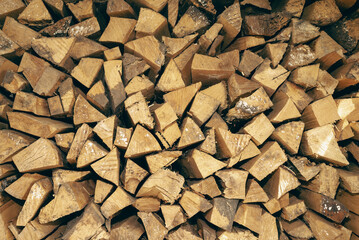 Chopped wood