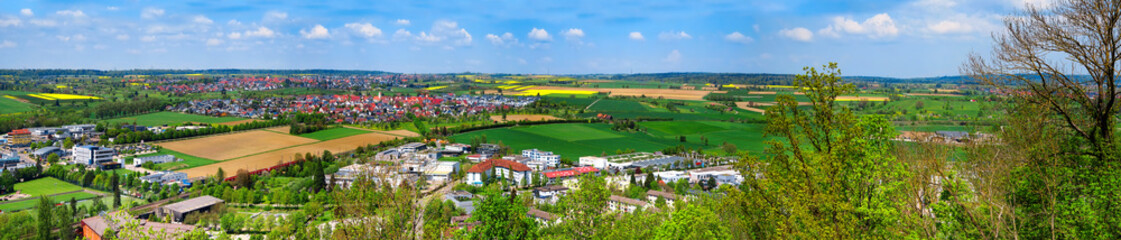 Fototapeta na wymiar Panoramic view of Herrenberg ,Black forest, Germany