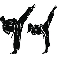 taekwondo illustration vector © irvan