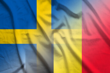 Sweden and Belgium national flag transborder contract BEL SWE