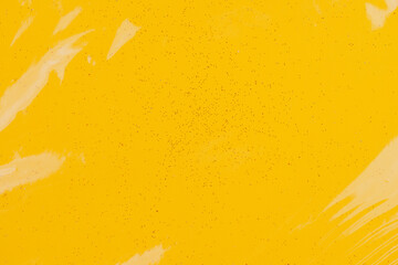 Bright colored transparent gift box. Glitter paper under cellophane. Background with copy space or...