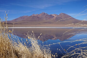 lake and mountains