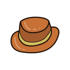 Vector illustration of a hat. men's accessories