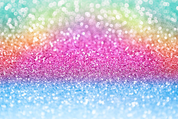 Rainbow glitter birthday mermaid unicorn pony invitation background summer Caribbean pool beach party flyer