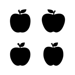 Apple icon vector. Apple sign and symbols for web design.