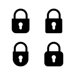 Lock icon vector. Padlock sign and symbol. Encryption icon. Security symbol