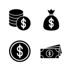Money icon vector. Money sign and symbol