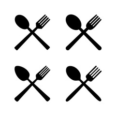 spoon and fork icon vector. spoon, fork and knife icon vector. restaurant sign and symbol