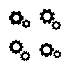 Setting icon vector. Cog sign and symbol. Gear Sign