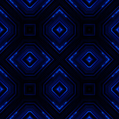 Neon Motion Geometric Abstract Seamless Pattern Background