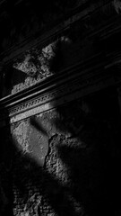 recoleta cemetery black and white sculpture catholic silhouette Buenos Aires, Argentina