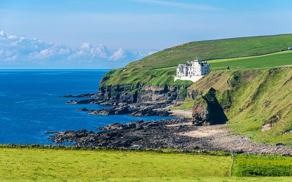 Dunbeath Castle, NC500, Highland, East Scotland, UK