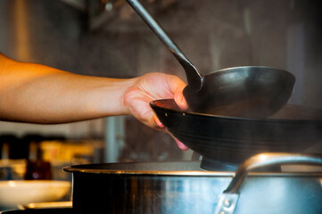 close-up, chef, cooking, japanese ramen, ramen