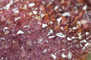close up of Amethyst crystal