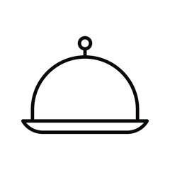 Tray of Food Icon color editable