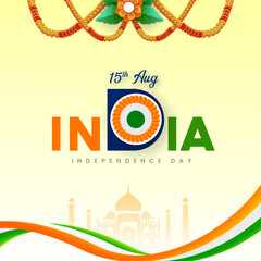Indian Independence Day 15 August National Poster Social Media Poster Banner Free Vector