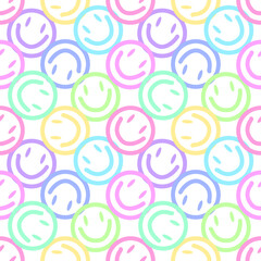 seamless pattern with face.