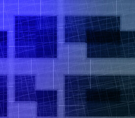 Abstract glitch art block pattern background image.