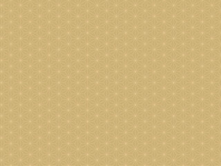 Fototapeta premium 和風背景素材 渋めな金色の麻の葉模様