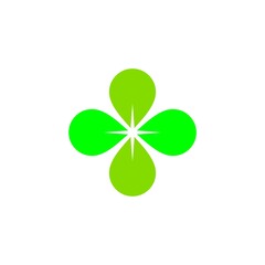 clover leaf logo design template