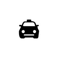 Ambulance car icon flat isolated on white vector illustration