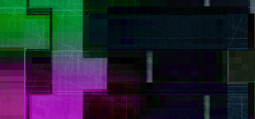 Abstract glitch art background image.
