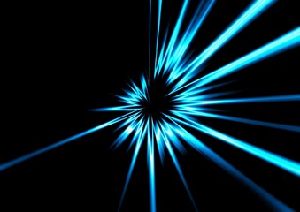Fototapeta premium 青い光線