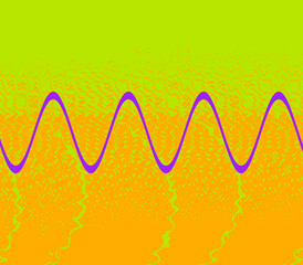 Abstract neon grunge textured wavy line background image.