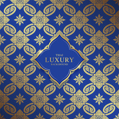 Asian art luxury banner pattern gold background  for decoration