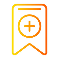 Obraz premium wishlist gradient icon