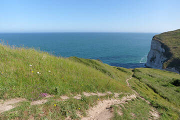 Coastal path on Cliffs of the Antifer cape