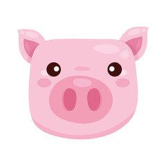 pig farm animal head