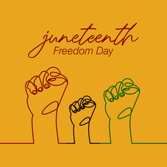 Juneteenth Fredom Day Background Moment