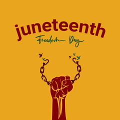 Juneteenth Fredom Day Background Moment
