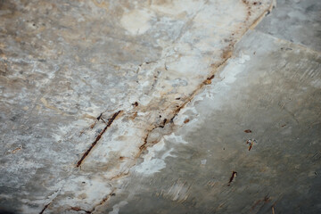 Renovating the plaster ceiling in the house. Construction site under renovation in an old building.