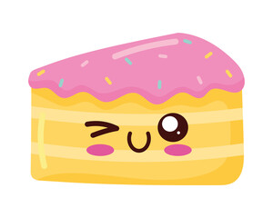 cake portion Kawaii sweet Food