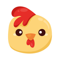 chick farm animal head