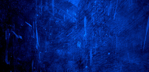 Blue cement wall for background