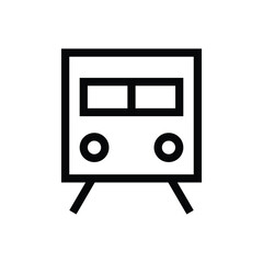Travel train vector icon symbol design