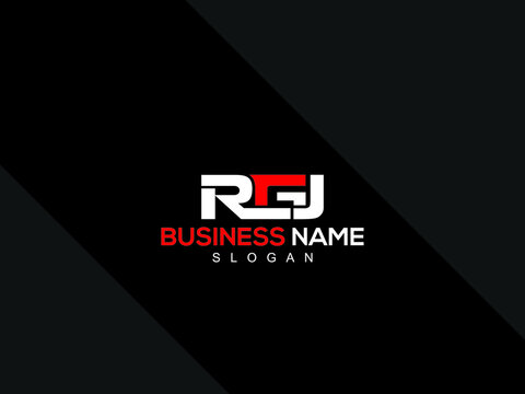 Letter RGJ Logo Icon Design, colorful RG Logo Letter Vector Icon For Your Business identity