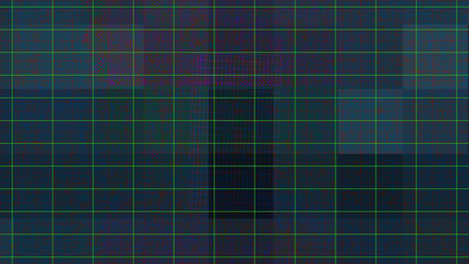 Abstract glitch art grid background image.